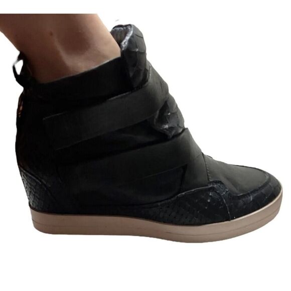 Michalsky For Kennel Schmenger Luxury Leather Blue High Sneakers RARE US M5.5/W7 - Picture 5 of 10